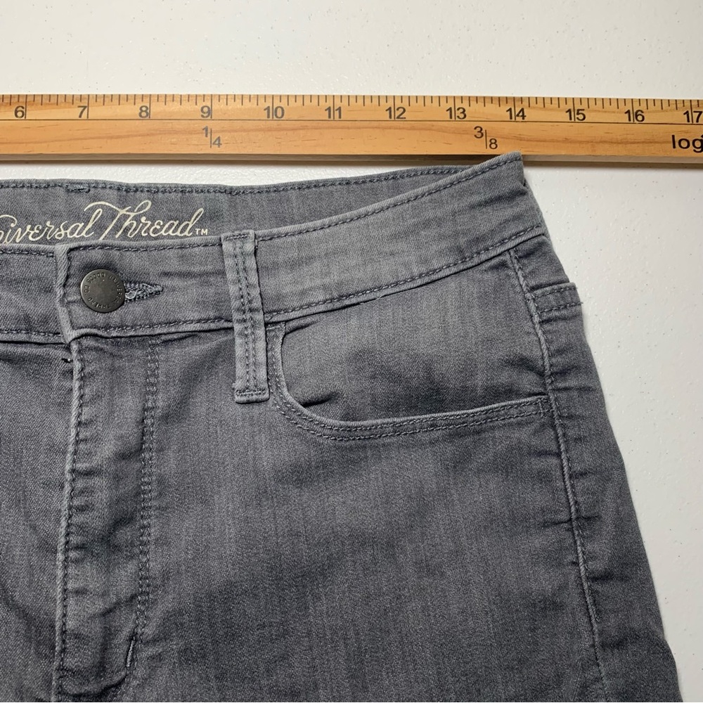 UNIVERSAL THREADS SIZE 8 Women Jeans High Rise Skinny Gray Casual Date Everyday - Picture 10 of 16
